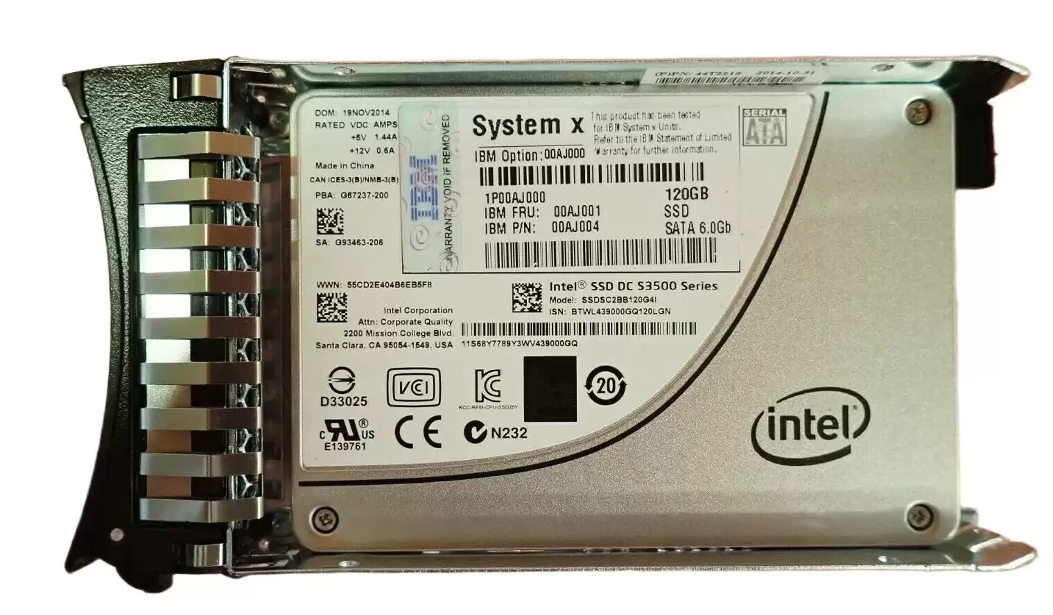 IBM 00AJ001 120GB SATA 6Gb/s MLC 2.5-inch Solid State Drive