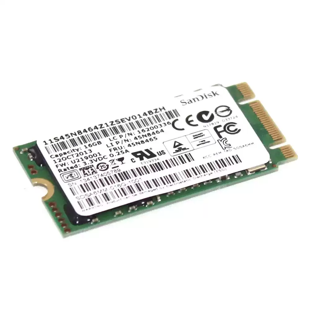IBM 45N8465 16GB SATA 6Gb/s M.2 Solid State Drive