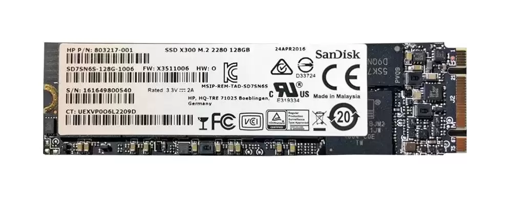 Sandisk SD7SN6S-128G X300 128GB SATA 6Gb/s TLC M.2 2280 Solid State Drive