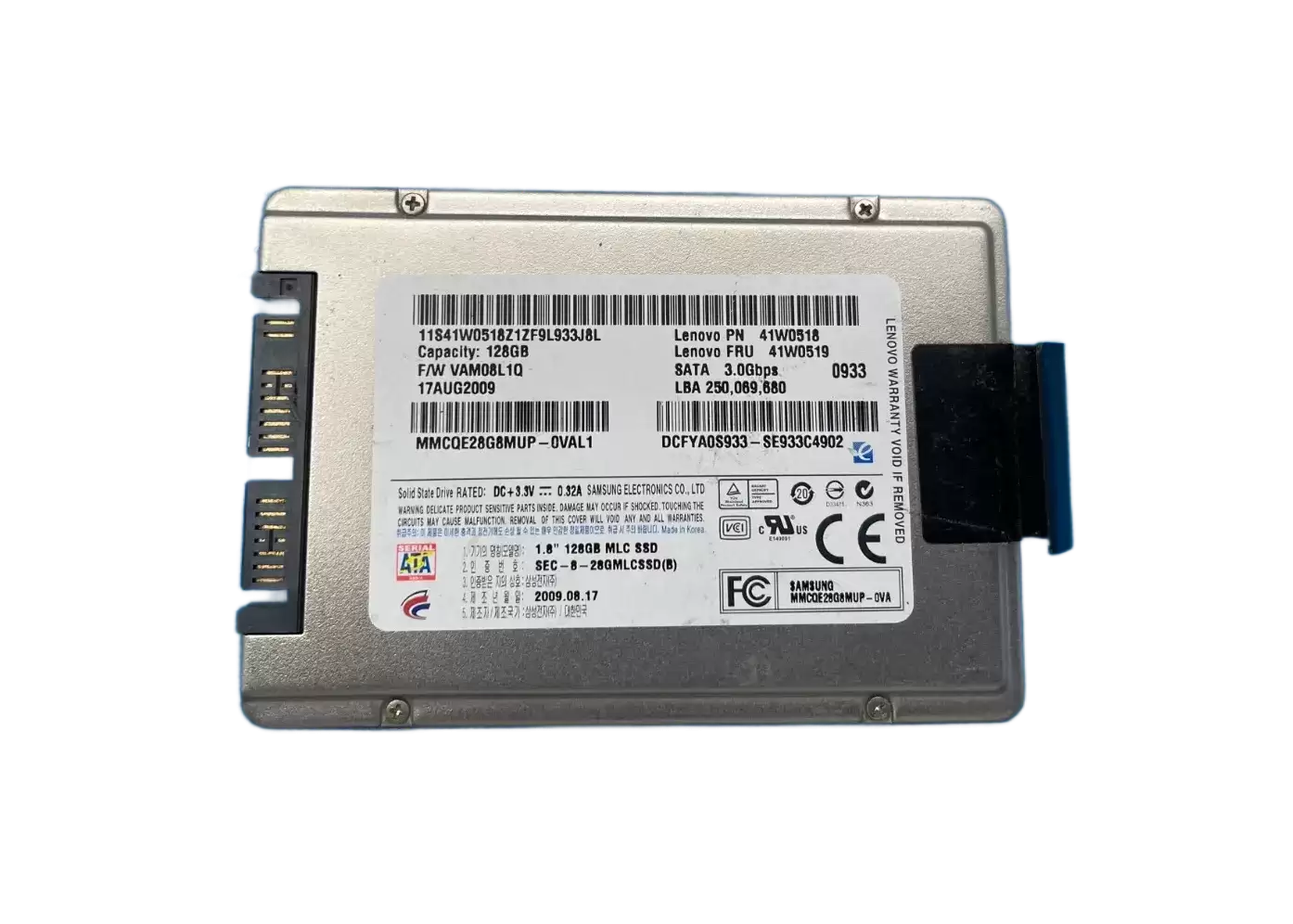 Lenovo 41W0519 128GB SATA 6Gb/s 1.8-inch Solid State Drive