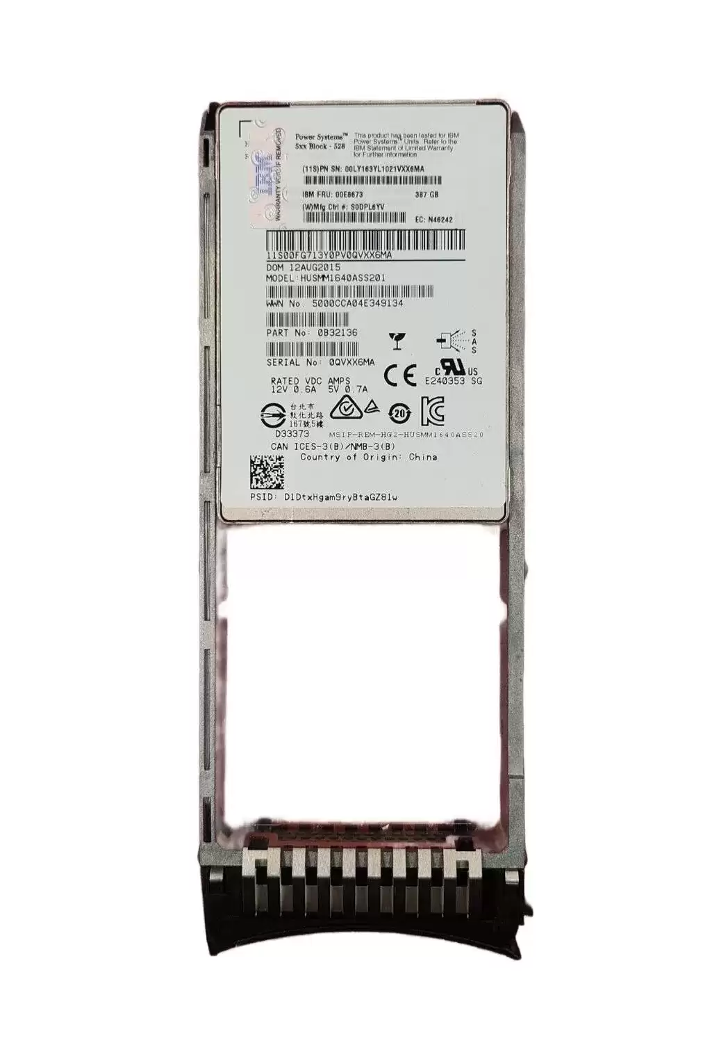 IBM 00LY195 400GB SAS 12Gb/s eMLC 2.5-inch Solid State Drive For Elastic Storage Server
