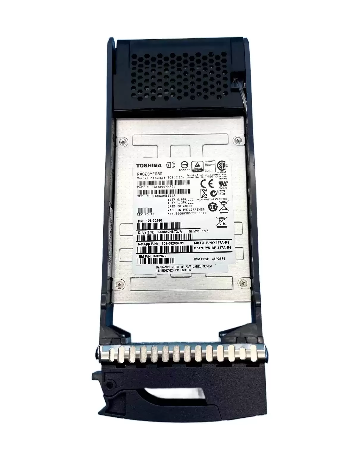 IBM 35P2871 800GB SAS 6Gb/s 2.5-inch Solid State Drive For System Storage EXN3500