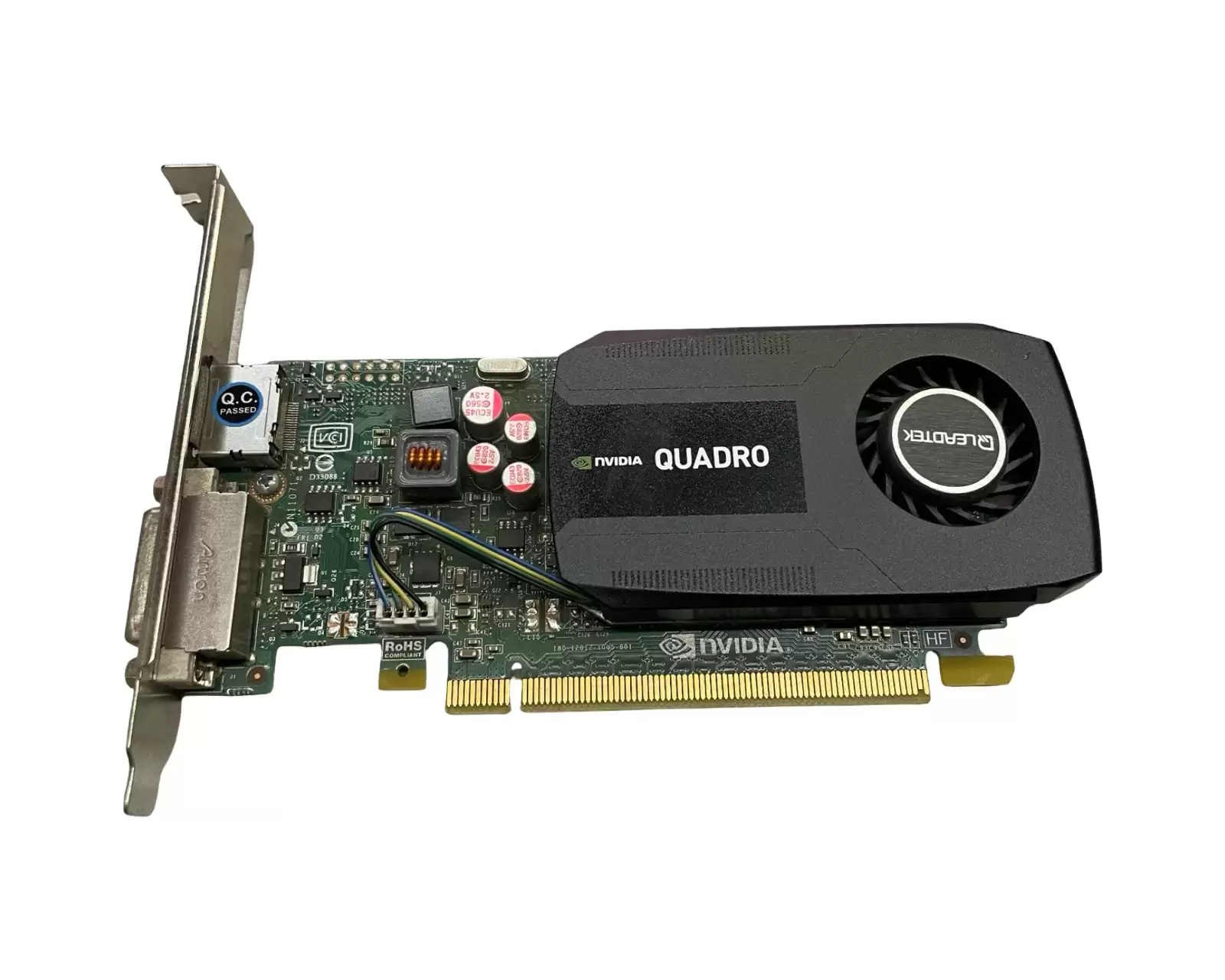 HPE 700102-002 Quadro K600 1GB GDDR3 PCI-Express 2.0 x16 128-Bit DisplayPort DVI Video Graphics Card