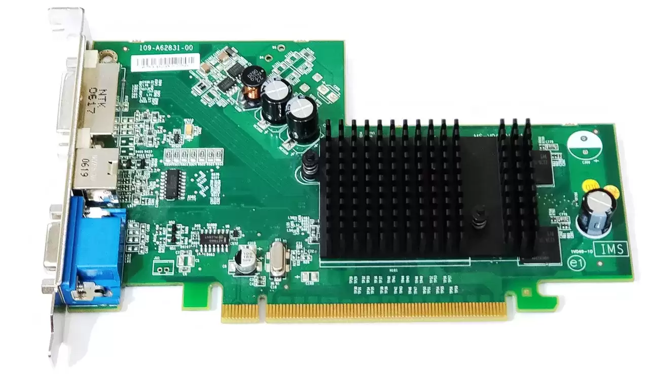 ATI 109-A25900-00 Radeon X300 64MB GDDR PCI-Express x16 DisplayPort DVI Video Graphics Card
