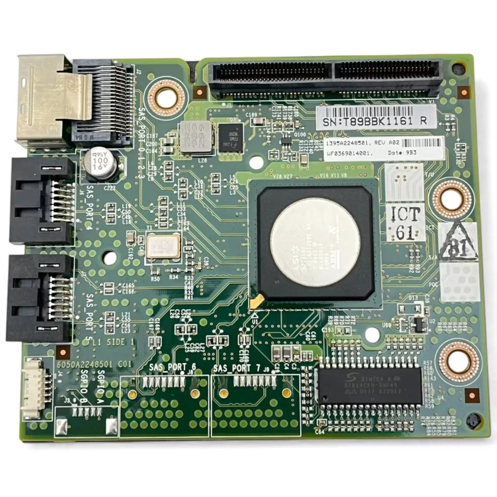 Dell Y8Y69 LSI1068E 6-Ports SAS/SATA 3GbE Mezzanine Controller Card for PowerEdge C6100