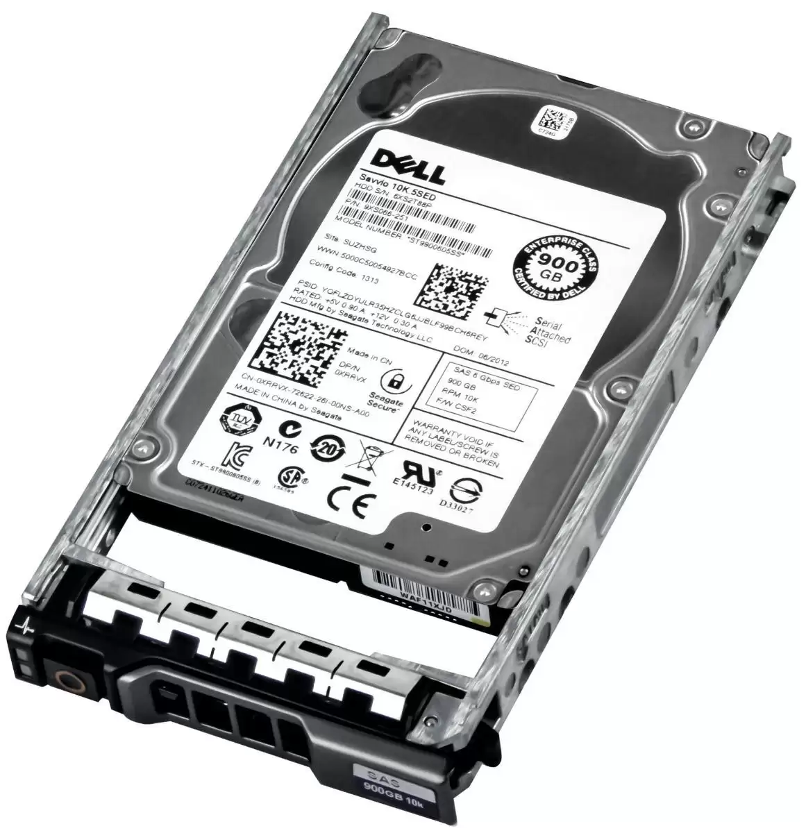 Dell XRRVX 900GB 10000RPM SAS 6Gb/s 2.5inch Internal Hard Drive with Tray