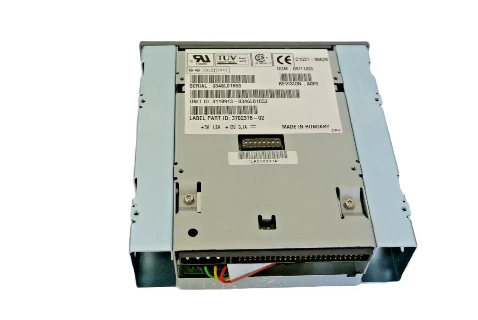 Sun X6912A 12GB (Native) / 24GB (Compressed) DDS-3 DAT Internal Tape Drive