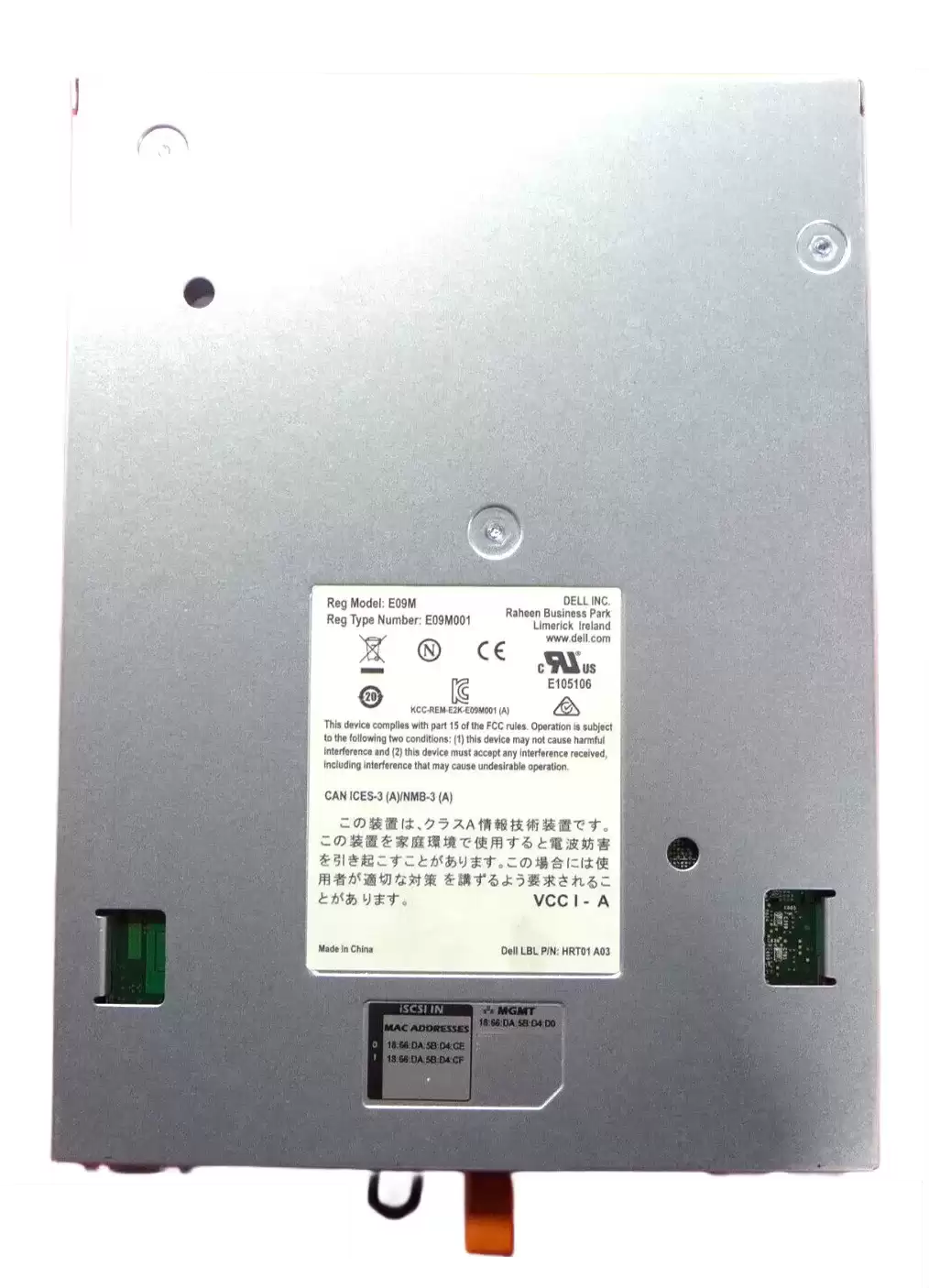 Dell VYN8H EqualLogic Type 12 Controller Module for PS4100 PS4100E