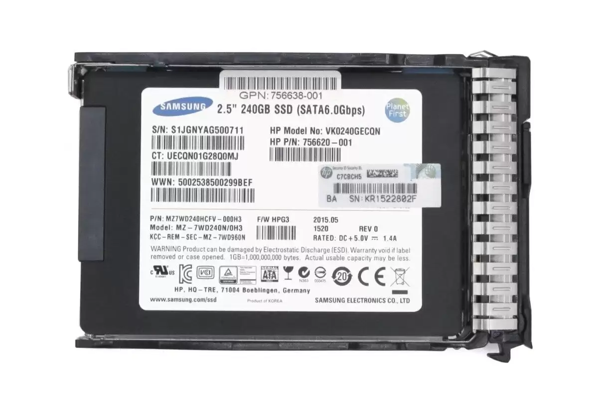 HPE VK0240GECQN 240GB SATA 6Gb/s MLC 2.5-inch Solid State Drive