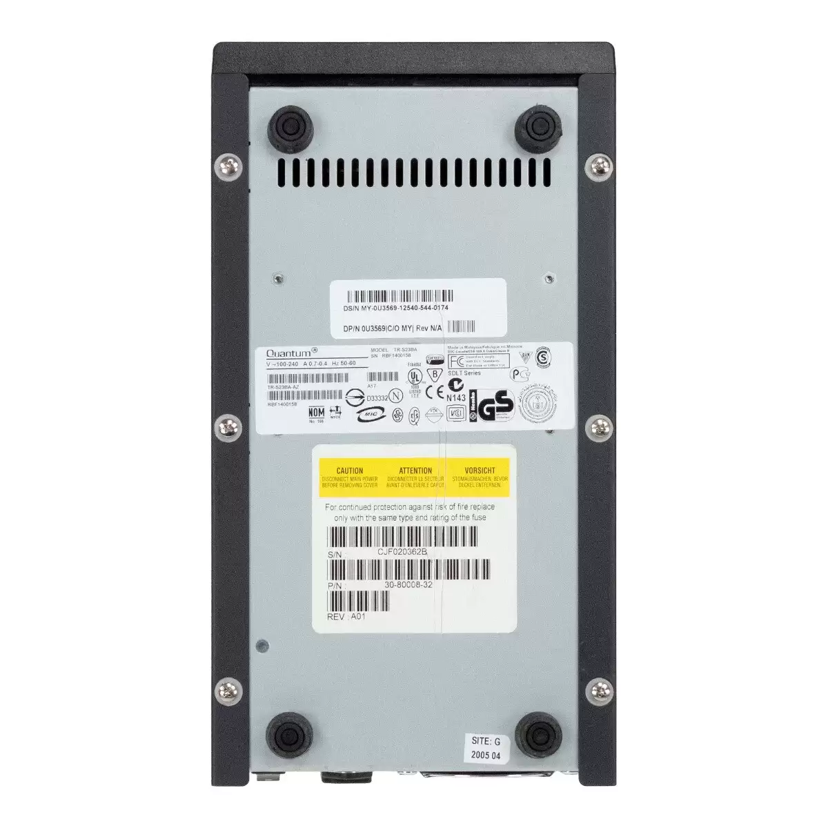 Dell U3569 160GB (Native) / 320GB (Compressed) SDLT SCSI LVD Internal Tape Drive