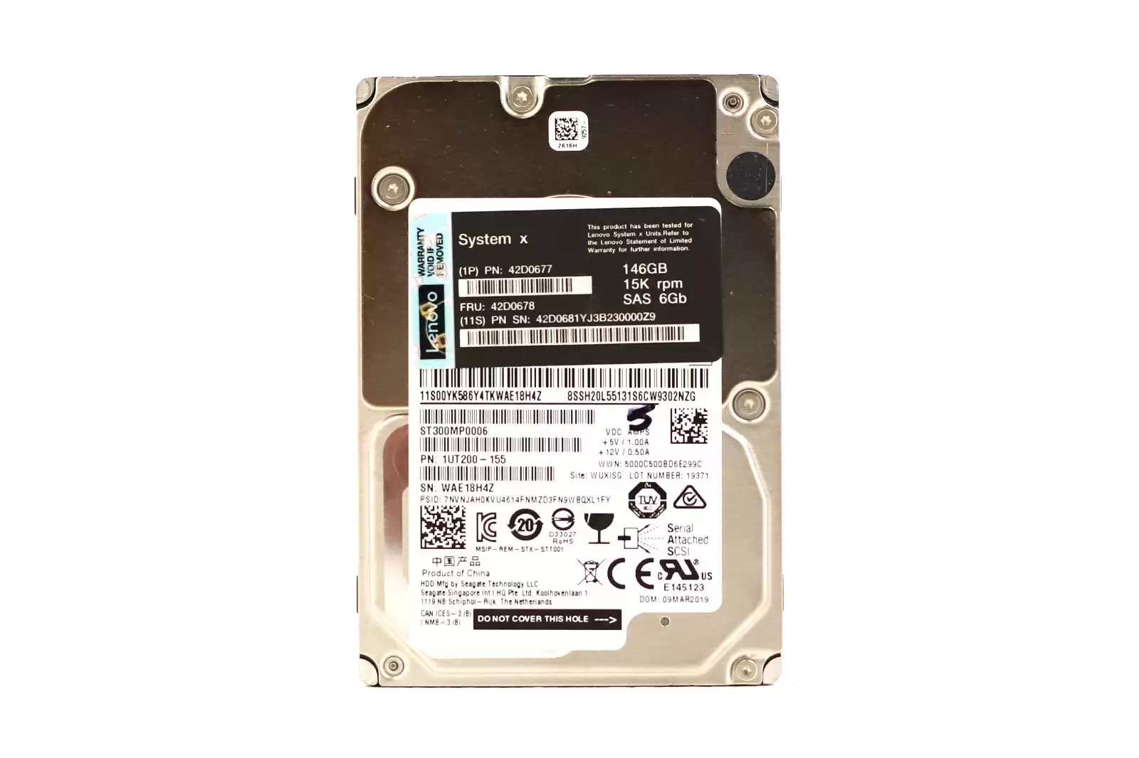 Seagate ST300MP0006 Exos 15E900 300GB SAS 12Gb/s 15000RPM 256MB Cache (512n) 2.5-inch Internal Hard Drive