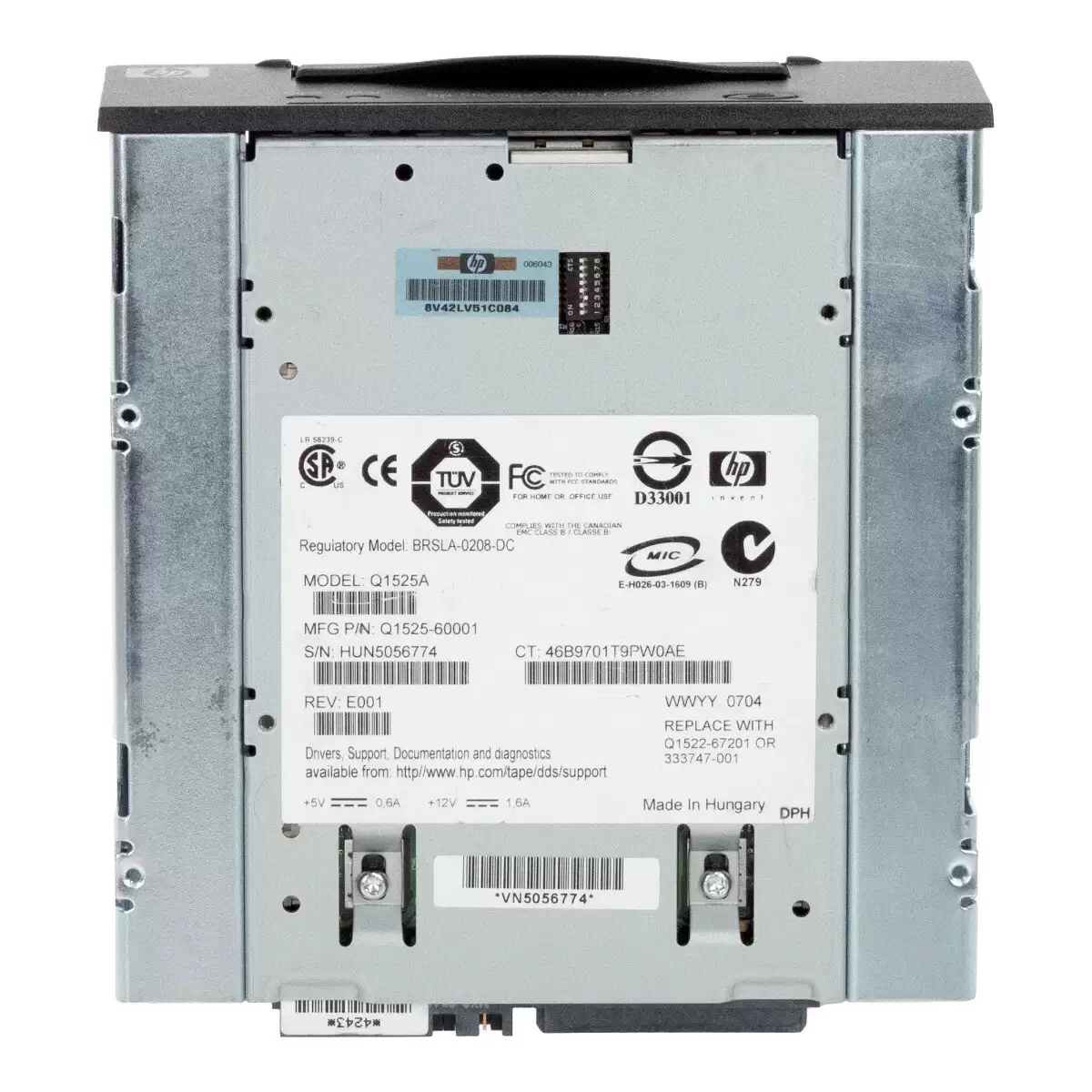 HPE Q1522-67201 StorageWorks DAT-72i 36GB (Native) / 72GB (Compressed) DDS-5 SCSI LVD Internal Tape Drive