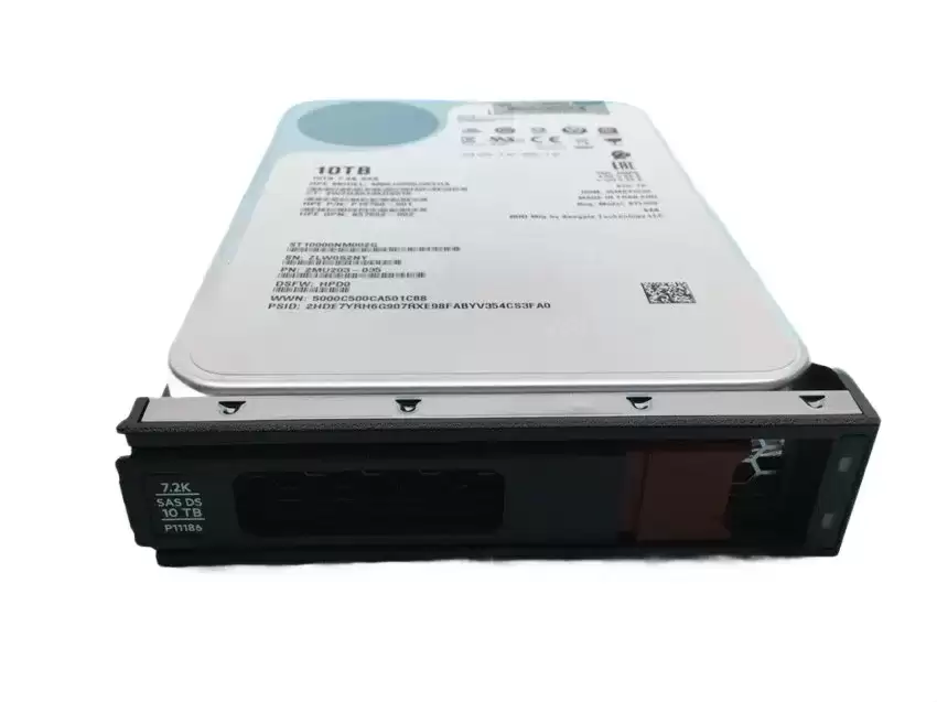 HPE P11186-001 10TB SAS 12Gb/s Digitally Signed Midline Hot Swap 7200RPM (512e) 3.5-inch Internal Hard Drive with Low Profile Carrier for ProLiant G10 G10 Plus and G11