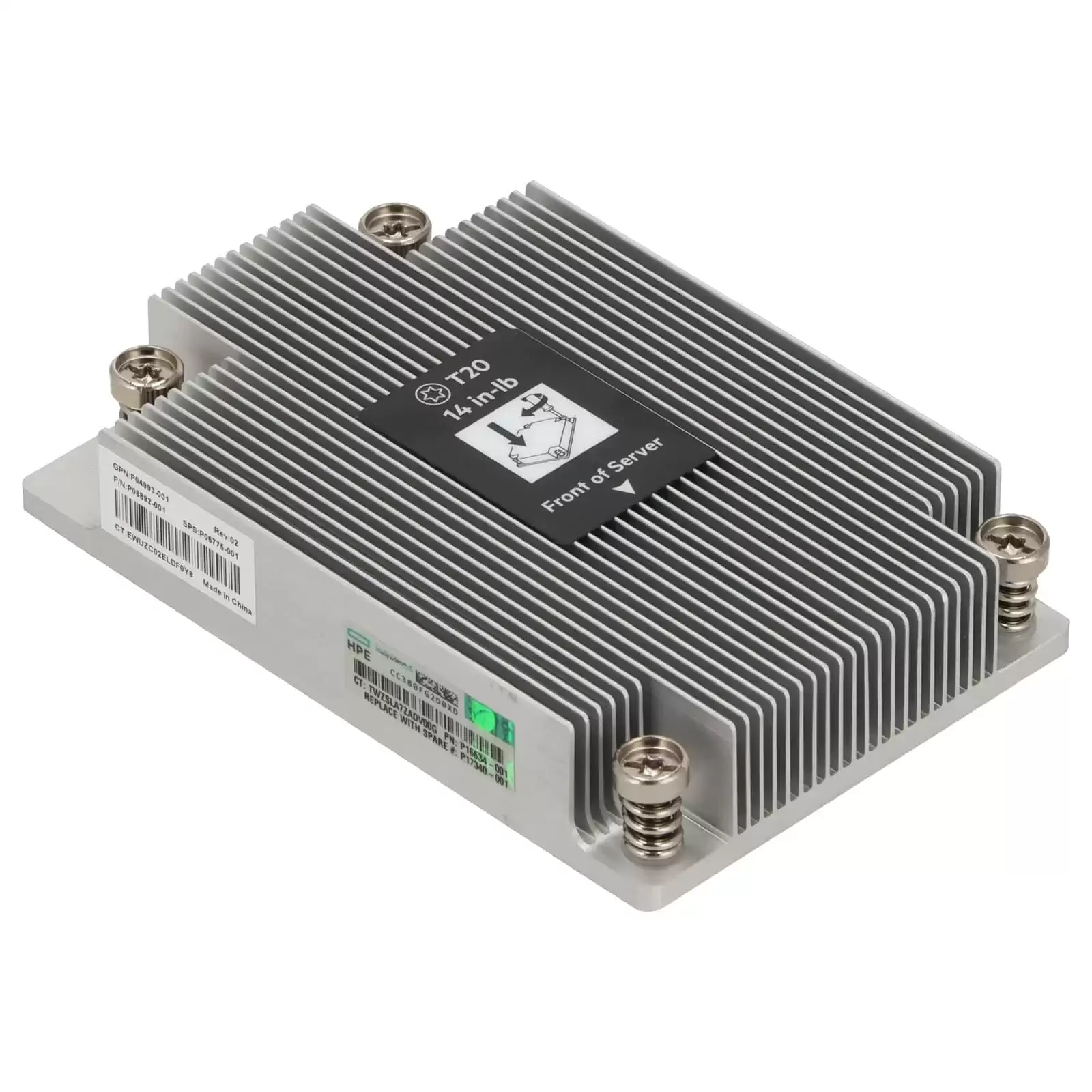 HPE P04993-001 Screw Down Type Standard Heatsink For ProLiant DL325 G10