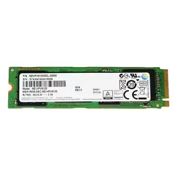 Samsung MZVPV512HDGL SM951 Series 512GB PCI-Express 3.0 x4 NVME MLC M.2 2280 Solid State Drive