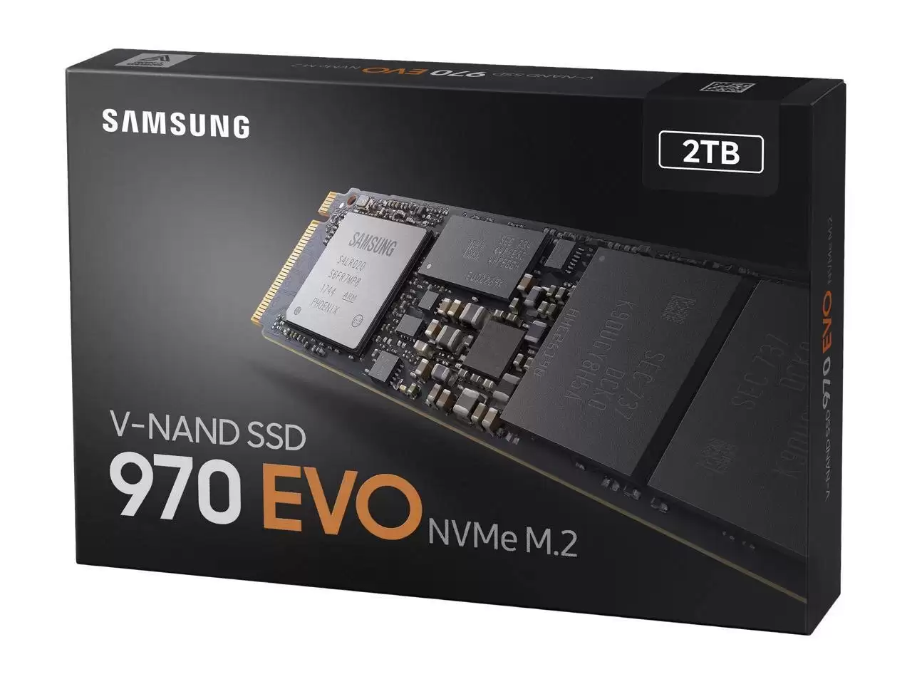 Samsung MZ-V7E2T0BW 970 EVO 2TB PCI-Express 3.0 x4 NVME TLC AES-256 TCG Opal 2.0 M.2 2280 Solid State Drive