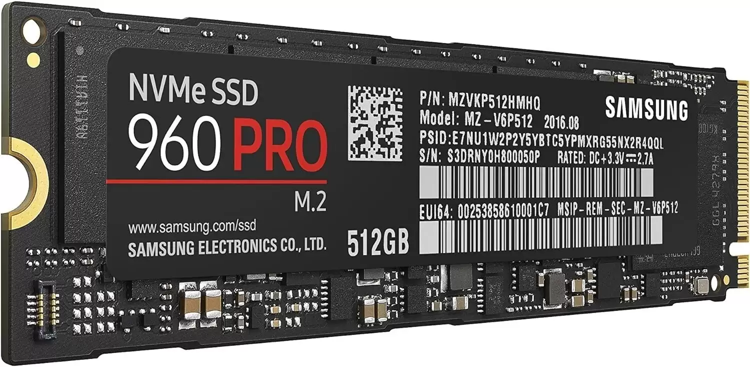 Samsung MZ-V6P512 960 PRO 512GB PCI-Express 3.0 x4 NVME MLC AES-256 TCG Opal 2.0 M.2 2280 Solid State Drive