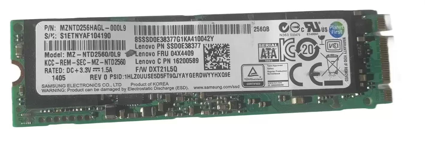 Samsung MZ-NTD2560/0L9 PM841 Series 256GB SATA 6Gb/s TLC AES-256 M.2 2280 Solid State Drive