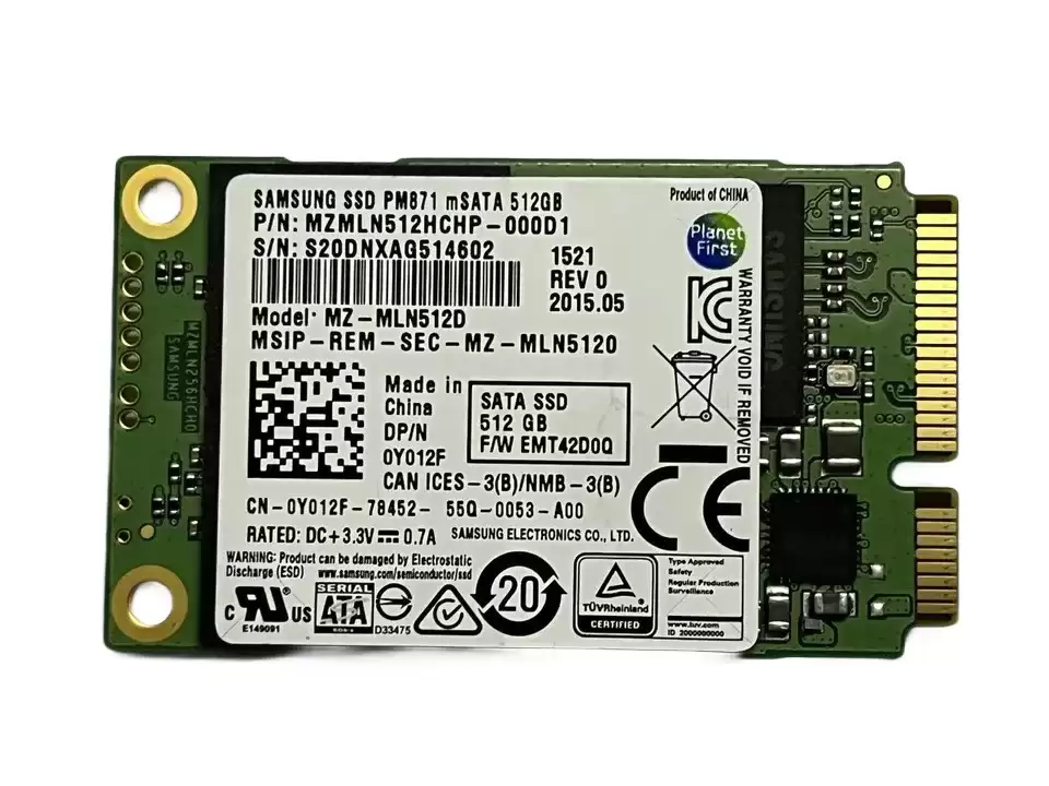 Samsung MZ-MLN512D PM871 Series 512GB SATA 6Gb/s TLC AES-256 M.2 Solid State Drive
