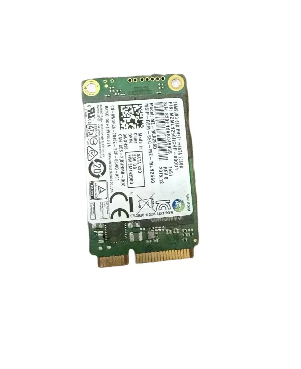 Samsung MZ-MLN2560 PM871 Series 256GB SATA 6Gb/s TLC AES-256 M.2 Solid State Drive