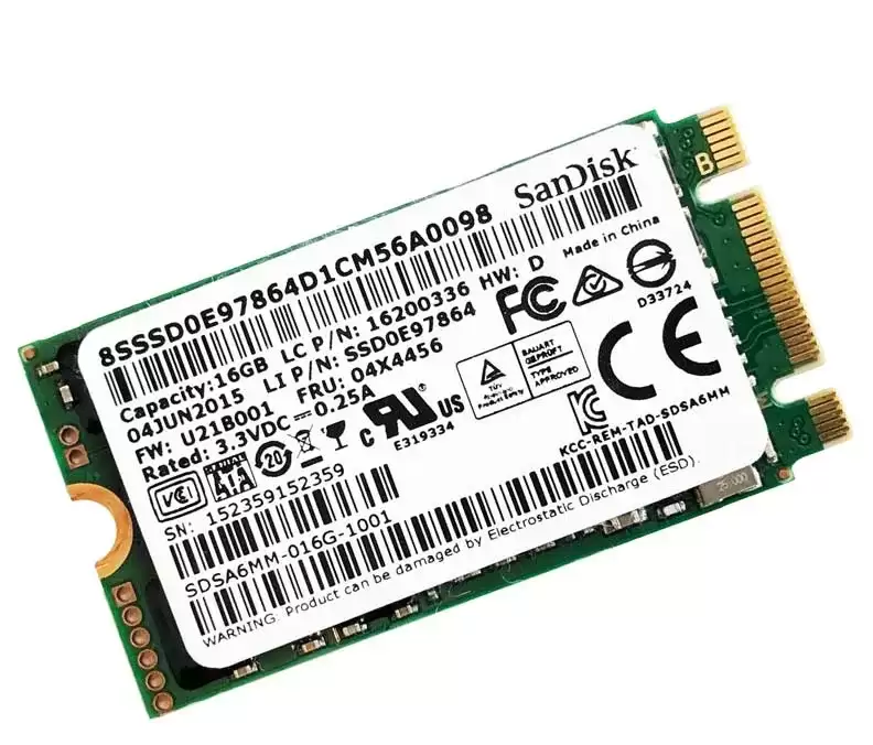 Samsung MZAPF016HCDD-000H1 CM851 Series 16GB SATA 6Gb/s MLC M.2 2242 Solid State Drive