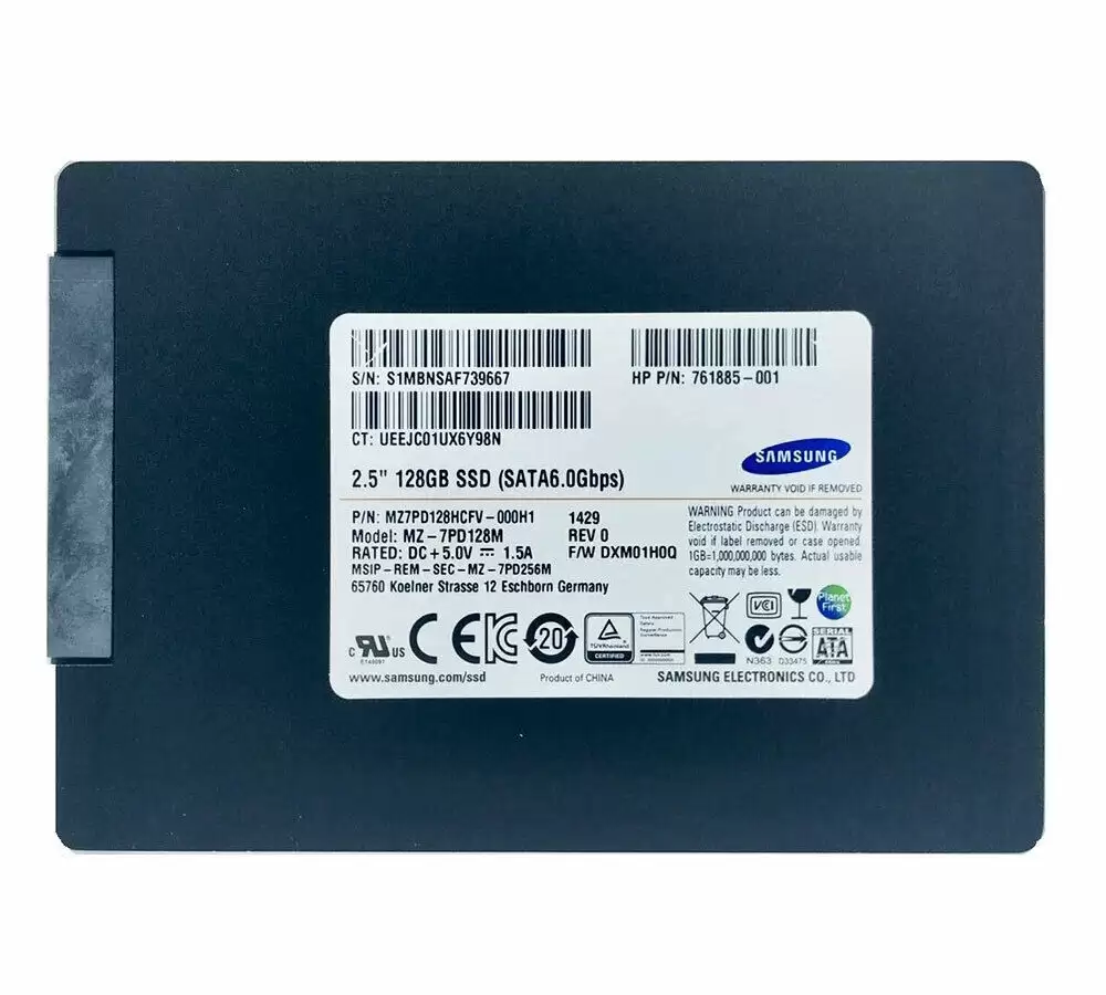 Samsung MZ-7PD128E SM841n Series 128GB SATA 6Gb/s MLC AES-256 2.5-inch Solid State Drive