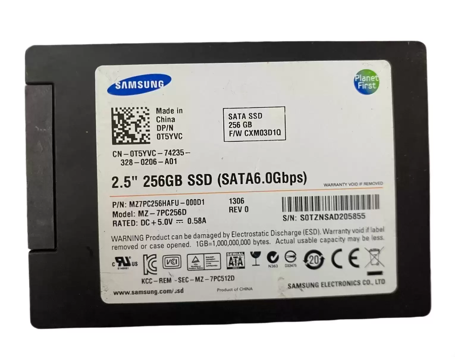 Samsung MZ7PC256HAFU-000D 830 Series 256GB SATA 6Gb/s MLC 2.5-inch Solid State Drive