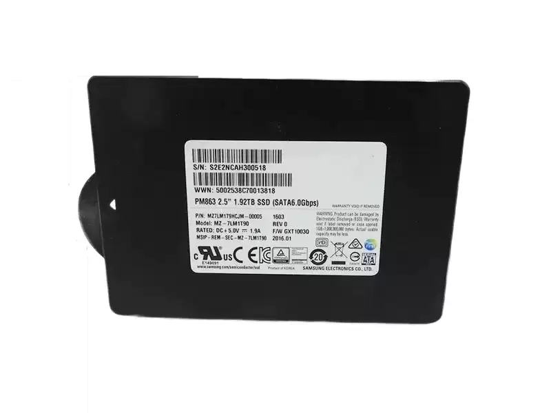 Samsung MZ7LM1T9HCJM-00005 PM863 1.92TB SATA 6Gb/s Read Intensive 3D NAND TLC 2.5-inch Solid State Drive