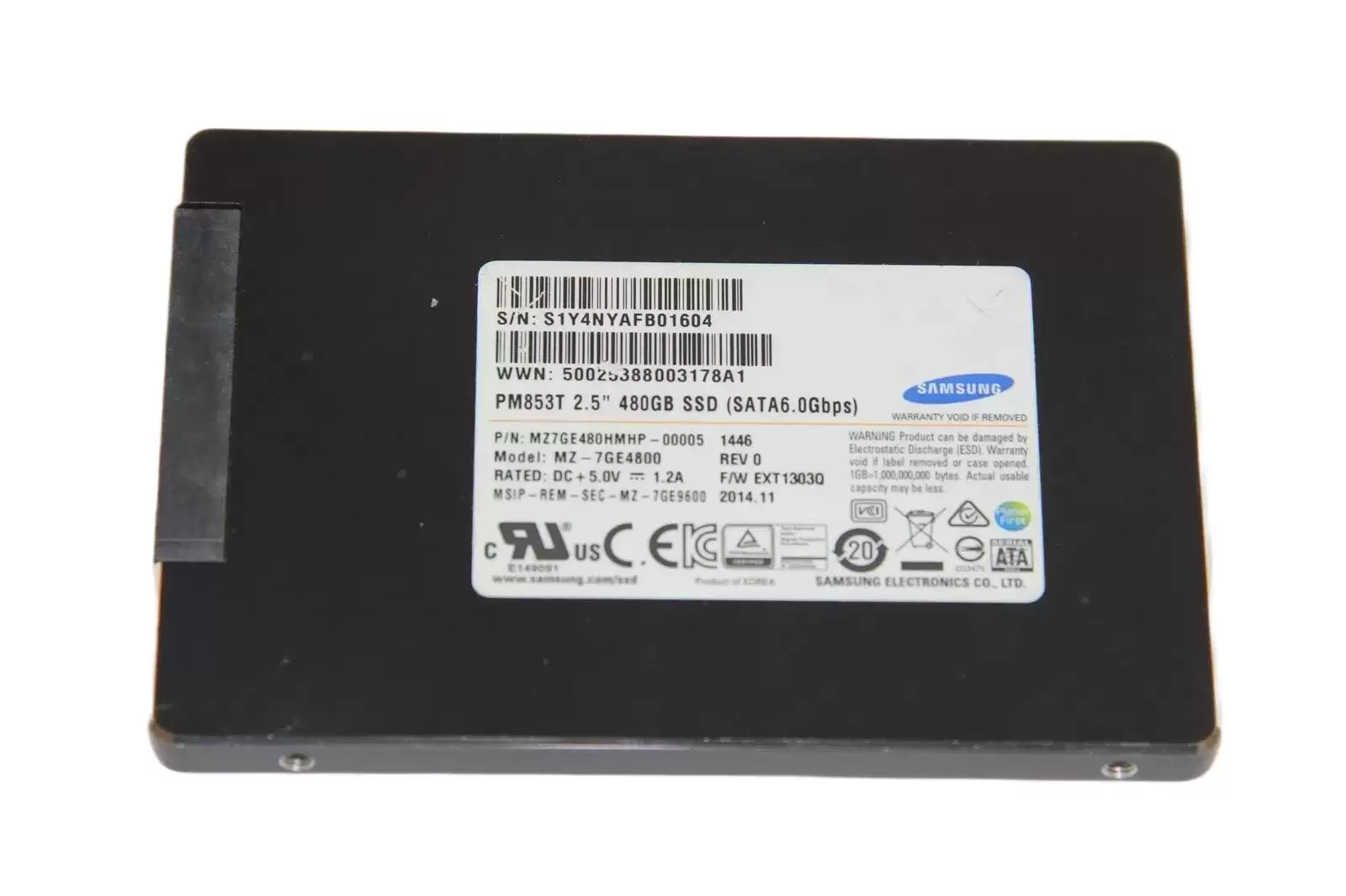 Samsung MZ7GE480HMHP 845DC EVO Series 480GB SATA 6Gb/s TLC 2.5-inch Solid State Drive