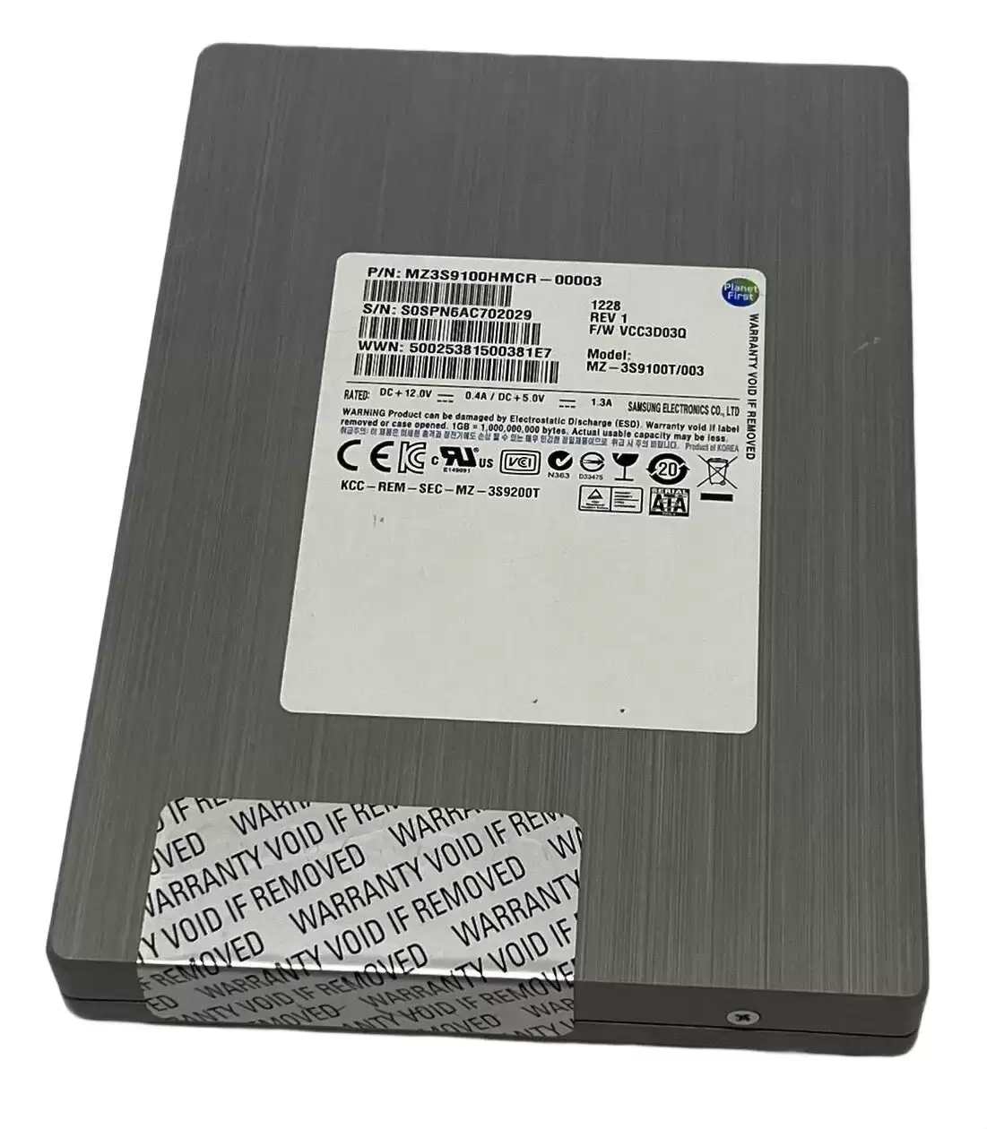 Samsung MZ3S9100HMCR-00003 100GB SAS 6Gb/s SLC 3.5-inch Solid State Drive