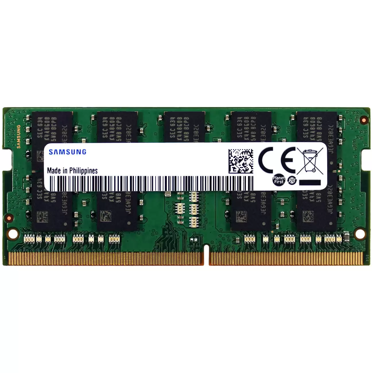 Samsung M474A1G43EB1-CPB 8GB 2133MHz DDR4 PC4-17000 ECC Unbuffered CL15 260-Pin SoDimm 1.2V Dual Rank Memory Module