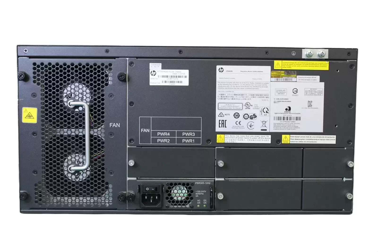 HPE JG402-61001 Router Chassis for FlexNetwork MSR4080