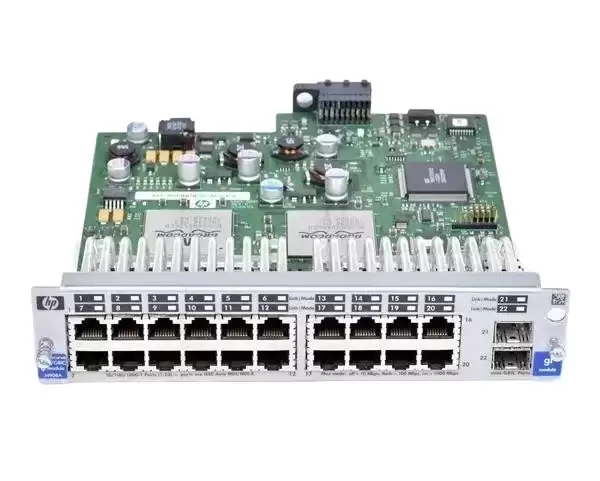 HPE J4908A 20-Ports 1GbE Ethernet and 2-Ports SFP Network Module for ProCurve 4100GL
