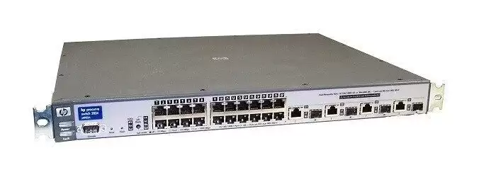 HPE J4903A ProCurve 2824 24-Ports 1GbE RJ-45 Managed Rack Mountable Layer 3 Network Switch with 4-Ports SFP