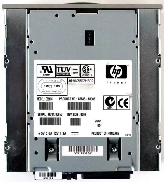 HPE C5685C 20GB (Native) / 40GB (Compressed) DAT DDS-4 SCSI LVD Internal Tape Drive