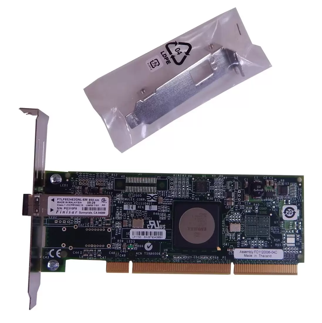 HPE AD167A StorageWorks FC2143 SIngle-Port Fibre Channel 4GbE PCI-Express 2.0 x8 Host Bus Adapter