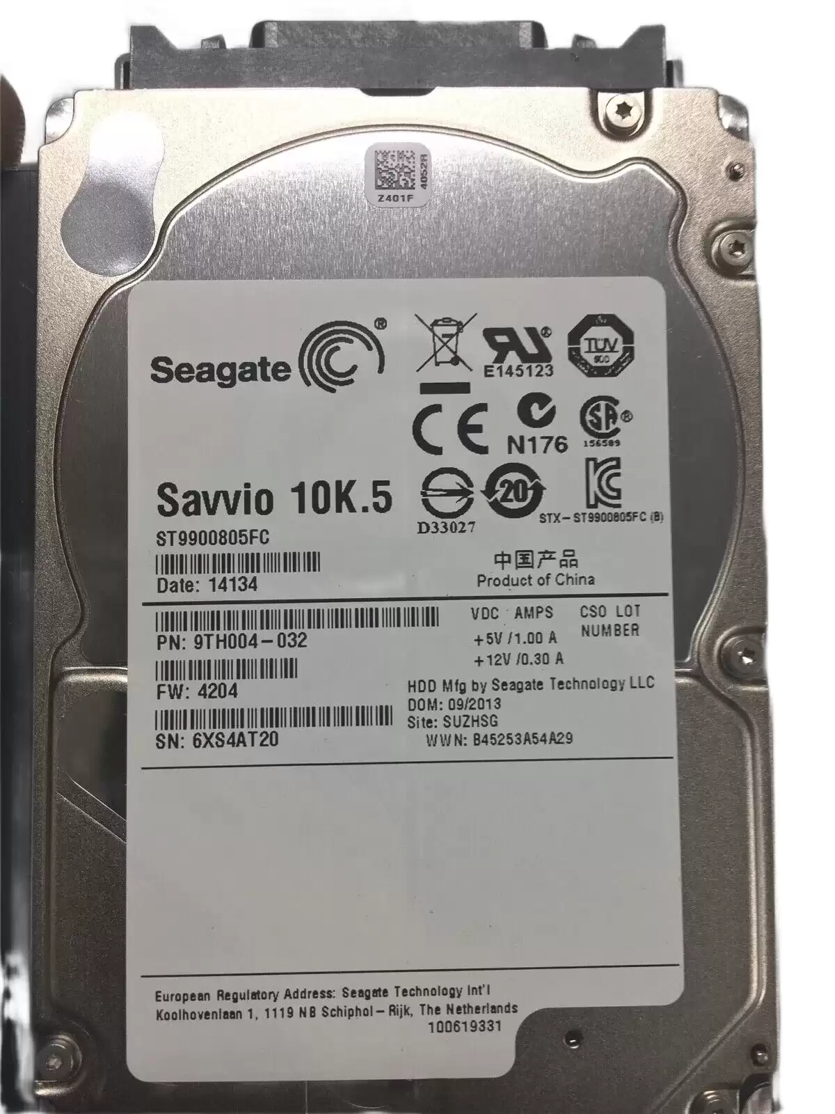 Seagate 9TH004-032 Savvio 10K.5 900GB Fibre Channel 4Gb/s 10000RPM 64MB Cache 2.5-inch Internal Hard Drive