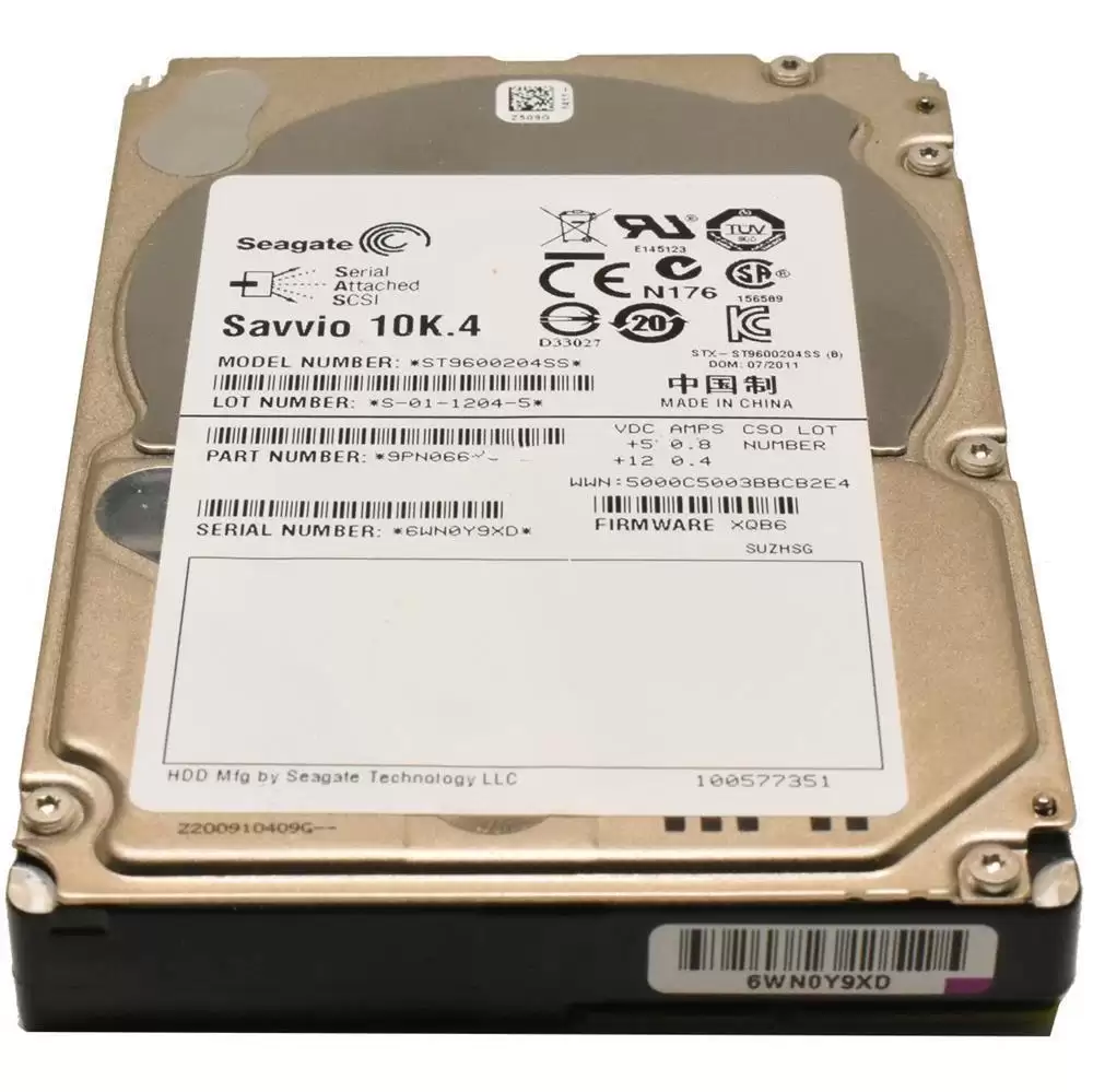 Seagate 9TE066-175 Savvio 10K.5 Series 300GB SAS 6Gb/s 10000RPM 64MB Cache 2.5-inch Internal Hard Drive