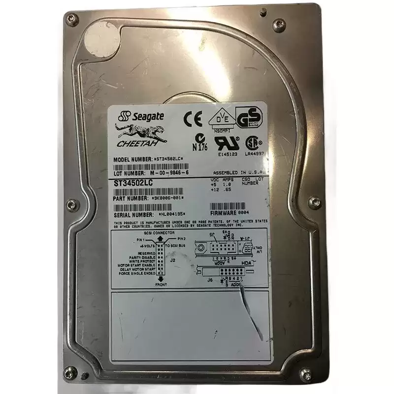 Seagate 9K8006-001 Cheetah 4.55GB Ultra2 SCSI 80-Pin 10000RPM 1MB Cache 3.5-inch Internal Hard Drive