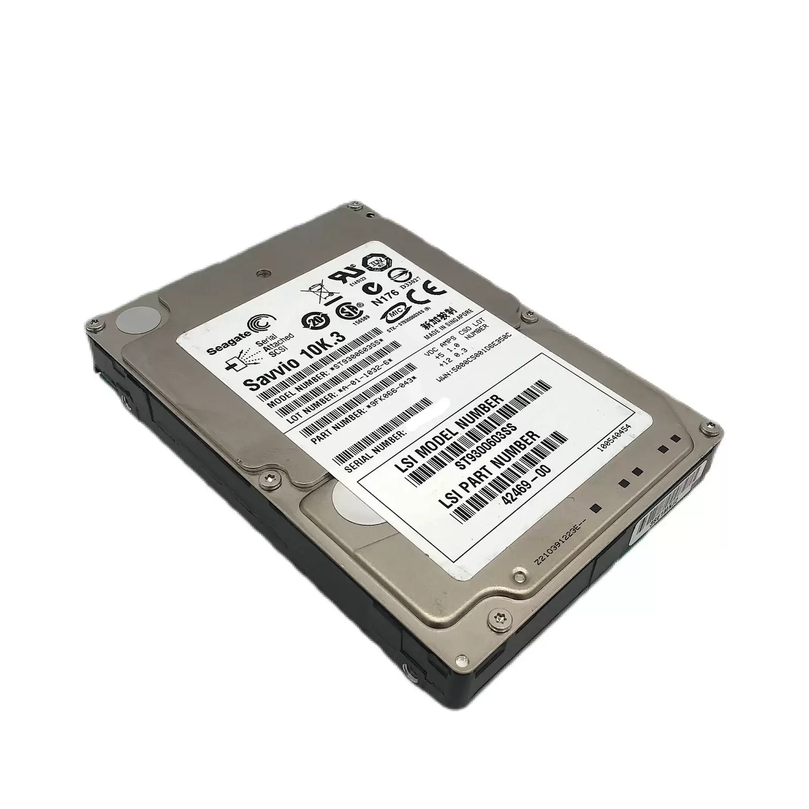 Seagate 9FK066-043 Savvio 10K.3 300GB SAS 6Gb/s 10000RPM 16MB Cache 2.5-inch Internal Hard Drive