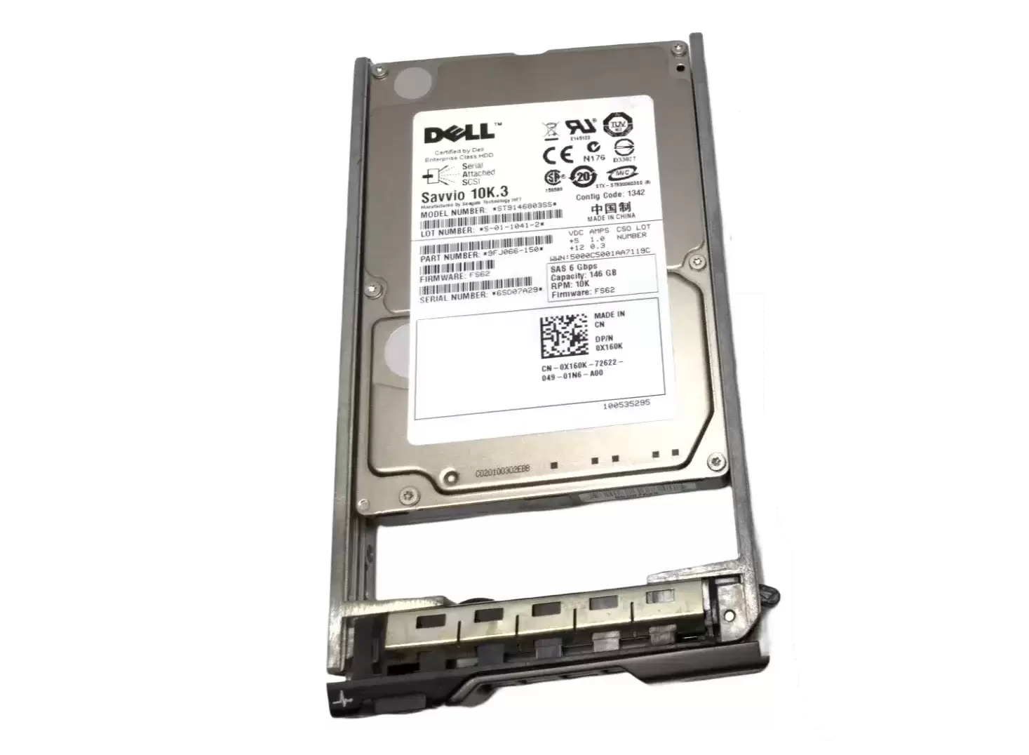 Seagate 9FJ066-150 Savvio 10K.3 146GB SAS 6Gb/s 10000RPM 16MB Cache 2.5-inch Internal Hard Drive