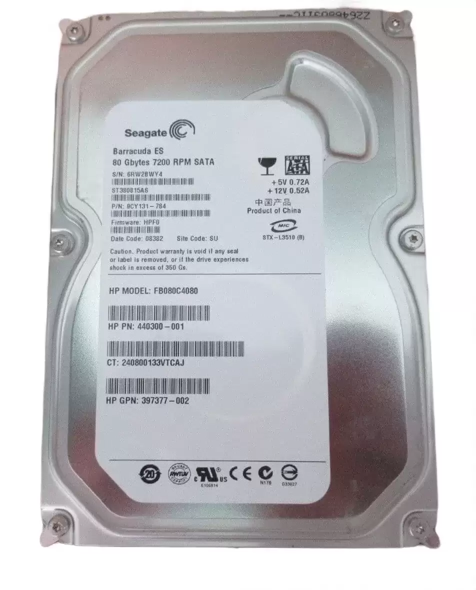 Seagate 9CY131-784 Barracuda 7200.10 80GB SATA 3Gb/s 7200RPM 8MB Cache 3.5-inch Internal Hard Drive