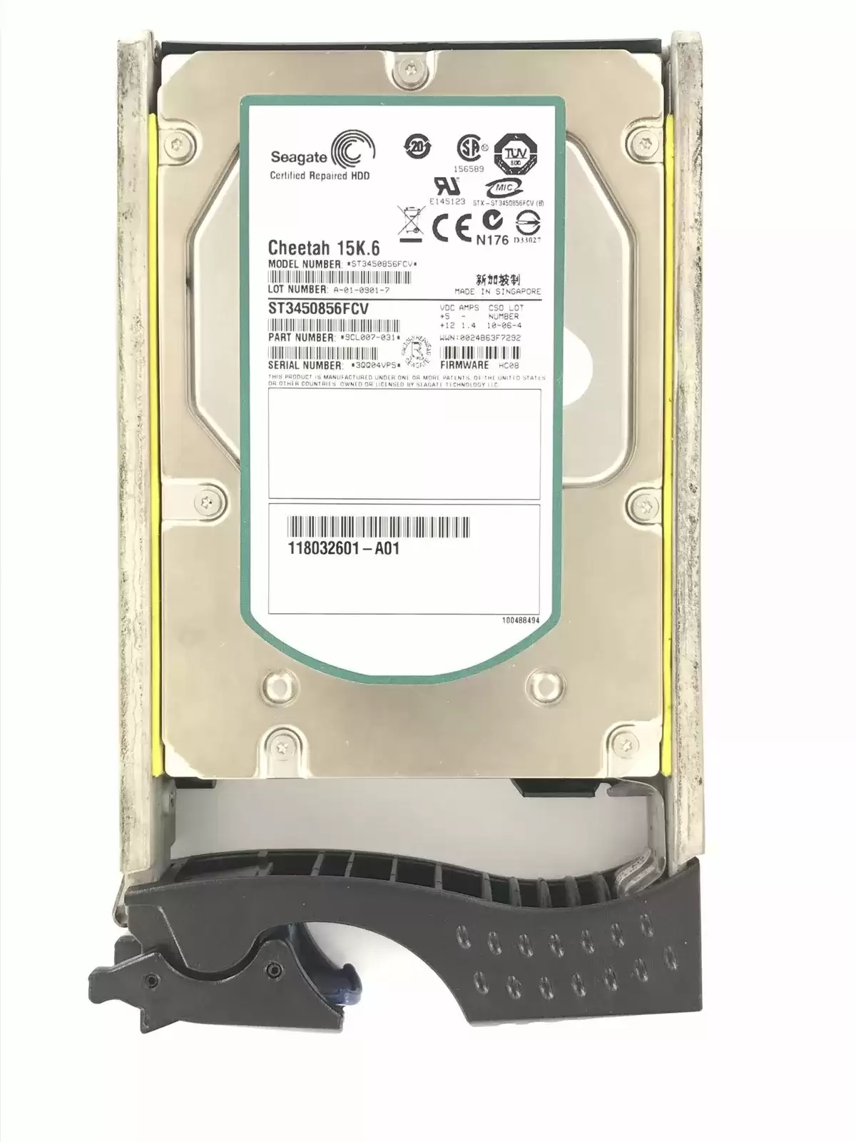 Seagate 9CL007-031 Cheetah 15K.6 450GB Fibre Channel 4Gb/s 15000RPM 16MB Cache 3.5-inch Internal Hard Drive