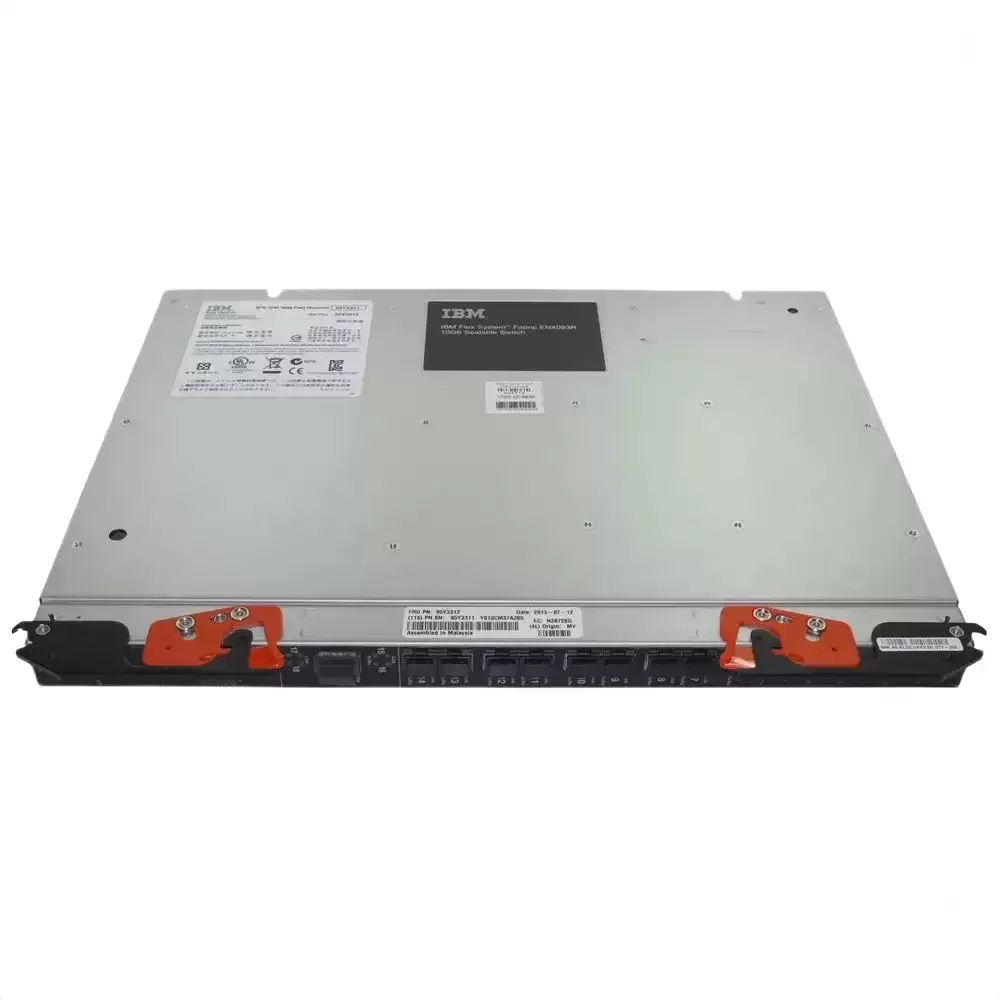 IBM 95Y3309 Flex System Fabric EN4093R 14-Ports 10GbE SFP+ Managed Rack Mountable Layer 3 Scalable Switch with 2-Ports QSFP
