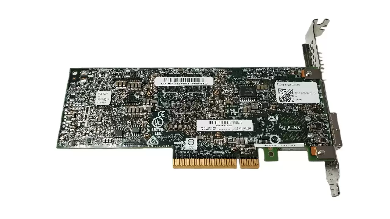 HPE 836267-001 Smart Array E208e SR G10 8 Ports SATA 6GbE / SAS 12GbE PCI-Express 3.0 x8 RAID Controller