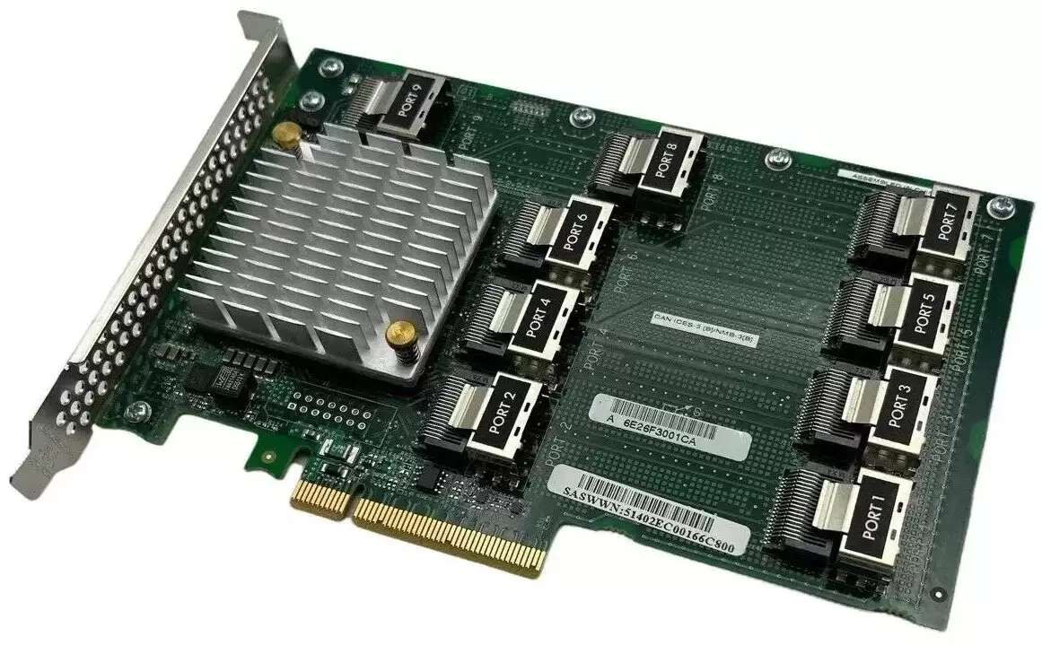 HPE 727250-B21 9 Ports SAS 12GbE PCI-Express x8 High Profile Expander Card for ProLiant DL380 G9