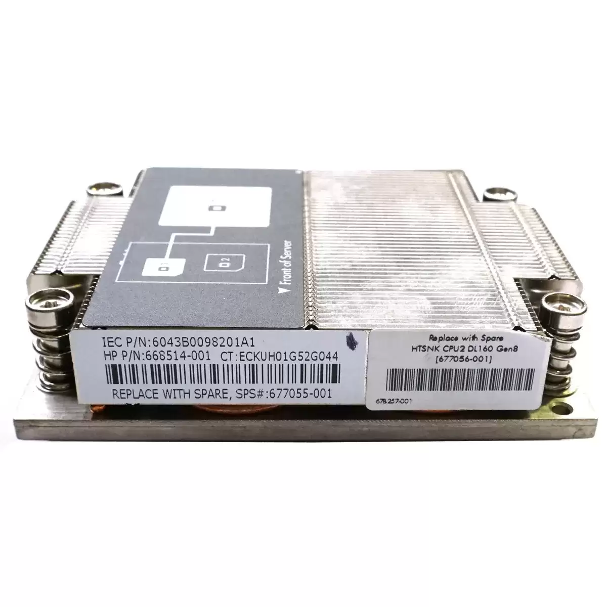 HPE 668514-001 CPU-1 Heatsink for ProLiant DL160 G8 Server