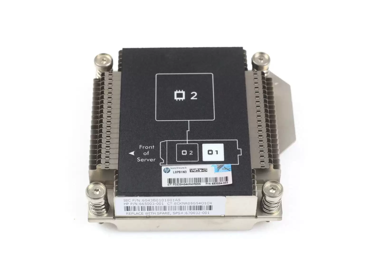 HPE 665003-001 Processor Two Heatsink for ProLiant Bl460c G8