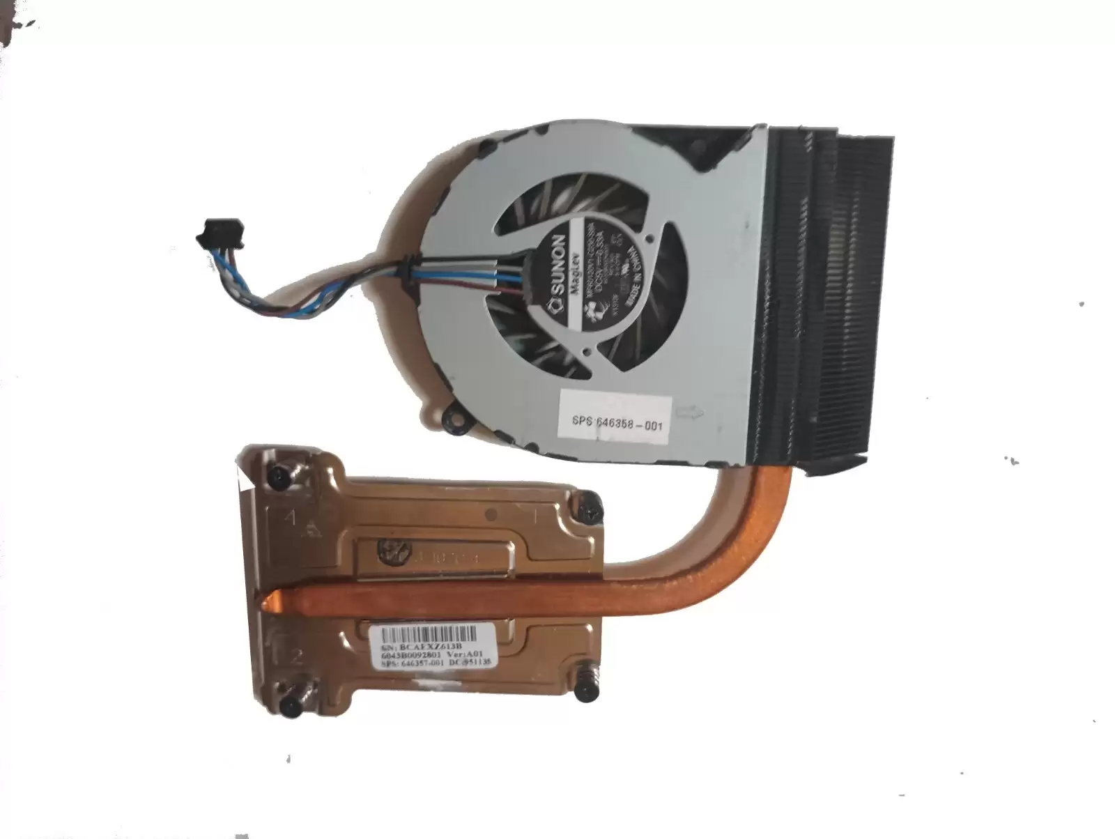 HPE 646357-001 Heatsink for Probook 4330s