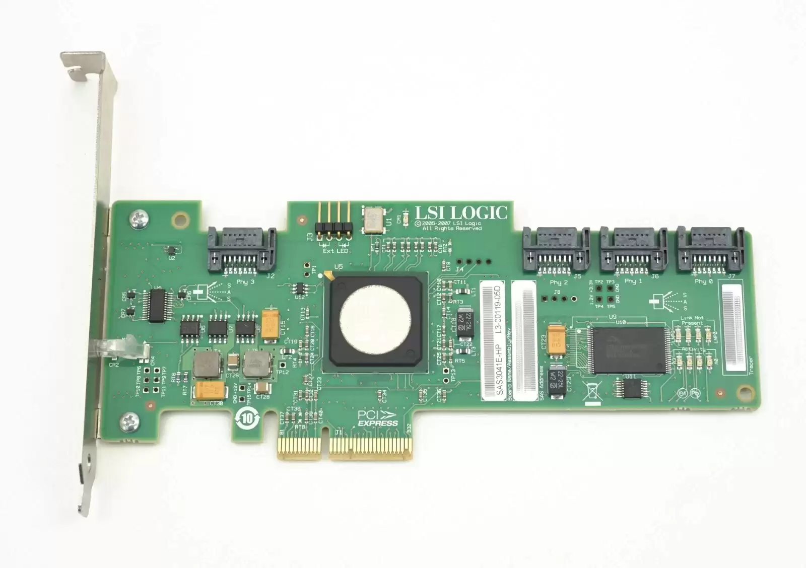 HPE 510359-001 LSI3041e Quad Ports SAS/SATA 3GbE PCI-Express x4 RAID Controller